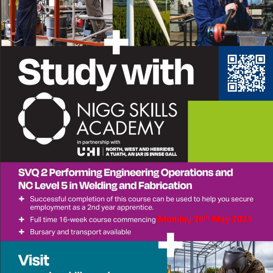 SVQ2 + NC Welding & Fabrication – New Start Date!